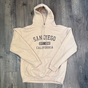 Freeway Exchange San Diego California Est‎ 1769 Graphic Hoodie Pullover Tan